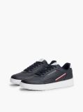 Blue Global Stripe Basketball Sneakers With Leather  Men