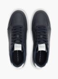 Blue Global Stripe Basketball Sneakers With Leather  Men