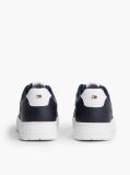 Blue Global Stripe Basketball Sneakers With Leather  Men