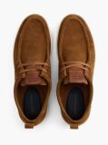 Brown Lightweight Suede Moc Toe Shoes  Men