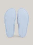 Blue TH Monogram Buckle Suede Sandals  Women
