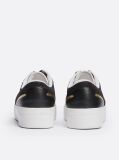 Μαύρο TH Monogram Δερμάτινα Sneakers Σε Στιλ Πλατφόρμα  Γυναίκες
