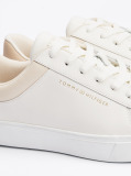 Μπεζ Essential Δερμάτινα Sneakers Με Μεταλλικές Λεπτομέρειες  Γυναίκες