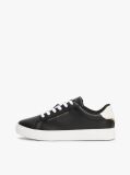 Μαύρο Essential Δερμάτινα Sneakers Με Μεταλλικές Λεπτομέρειες  Γυναίκες