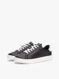 Μαύρο Essential Δερμάτινα Sneakers Με Μεταλλικές Λεπτομέρειες  Γυναίκες