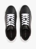 Μαύρο Essential Δερμάτινα Sneakers Με Μεταλλικές Λεπτομέρειες  Γυναίκες
