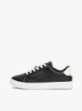 Μαύρο Essential Δερμάτινα Sneakers Με Μεταλλικές Λεπτομέρειες  Γυναίκες
