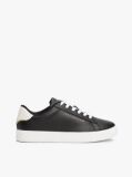Μαύρο Essential Δερμάτινα Sneakers Με Μεταλλικές Λεπτομέρειες  Γυναίκες
