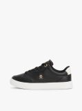 Μαύρο TH Monogram Δερμάτινα Sneakers  Γυναίκες