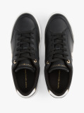 Μαύρο TH Monogram Δερμάτινα Sneakers  Γυναίκες