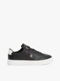 Μαύρο TH Monogram Δερμάτινα Sneakers  Γυναίκες
