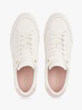 Άσπρο TH Monogram Δερμάτινα Sneakers  Γυναίκες