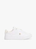 Άσπρο TH Monogram Δερμάτινα Sneakers  Γυναίκες