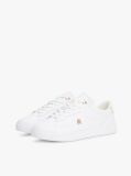 Άσπρο TH Monogram Δερμάτινα Sneakers  Γυναίκες