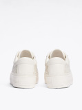 Μπεζ TH Monogram Δερμάτινα Sneakers Με Πάτο Flatform  Γυναίκες