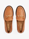 Καφέ Δερμάτινα Horsebit Loafers  Γυναίκες
