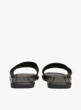 Black Leather Horsebit Mules  Women