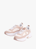 Multi Leather Mixed Texture Chunky Trainers  Women