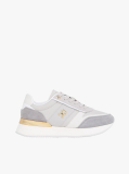 Multi Δερμάτινα Sneakers Με Μεταλλικό Πάνελ  Γυναίκες