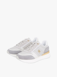 Multi Δερμάτινα Sneakers Με Μεταλλικό Πάνελ  Γυναίκες