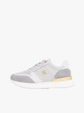 Multi Δερμάτινα Sneakers Με Μεταλλικό Πάνελ  Γυναίκες