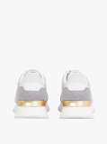Multi Δερμάτινα Sneakers Με Μεταλλικό Πάνελ  Γυναίκες