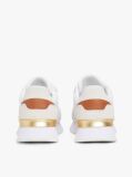 Μπεζ Δερμάτινα Sneakers Με Μεταλλικό Πάνελ  Γυναίκες