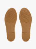 Brown Leather Embossed Espadrilles  Women