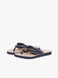 Blue Elevated Monogram Plaque Flip-Flops  Women