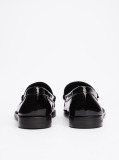 Μαύρο Δερμάτινα Loafers  Γυναίκες