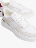Άσπρο Sneakers Με Μίξη Υφών  Γυναίκες