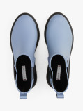 Blue Rubberised Flag Cleat Rain Boots  Women