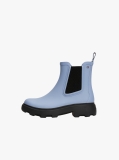 Blue Rubberised Flag Cleat Rain Boots  Women
