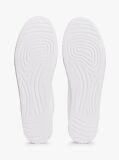 White Canvas Flag Embroidery Trainers  Women