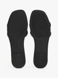 Black Leather TH Monogram Mules  Women