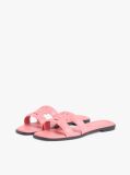 Pink Leather TH Monogram Mules  Women