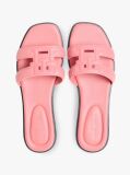 Pink Leather TH Monogram Mules  Women