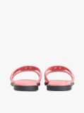 Pink Leather TH Monogram Mules  Women
