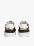 Μαύρο Δερμάτινα Sneakers Με Colour-Pop Λεπτομέρειες  Γυναίκες