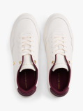White Leather Colour Pop Court Trainers  Women