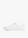 Άσπρο Δερμάτινα Sneakers Με Χρυσές Λεπτομέρειες  Γυναίκες