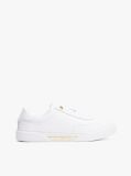 Άσπρο Δερμάτινα Sneakers Με Χρυσές Λεπτομέρειες  Γυναίκες