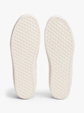 Beige Leather Chunky Sole Trainers  Women