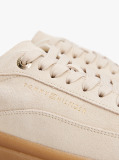 Μπεζ Σουέτ Sneakers Με Ανάγλυφες Λεπτομέρειες  Γυναίκες