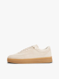 Μπεζ Σουέτ Sneakers Με Ανάγλυφες Λεπτομέρειες  Γυναίκες