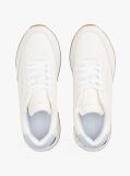 Multi Leather Gold-Tone Trim Fine Cleat Trainers  Women