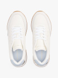Multi Leather Gold-Tone Trim Fine Cleat Trainers  Women