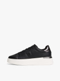 Black Chic Platform Sneaker Gold  Women