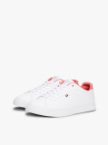 White Leather Colour-Pop Trainers  Women