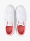 White Leather Colour-Pop Trainers  Women